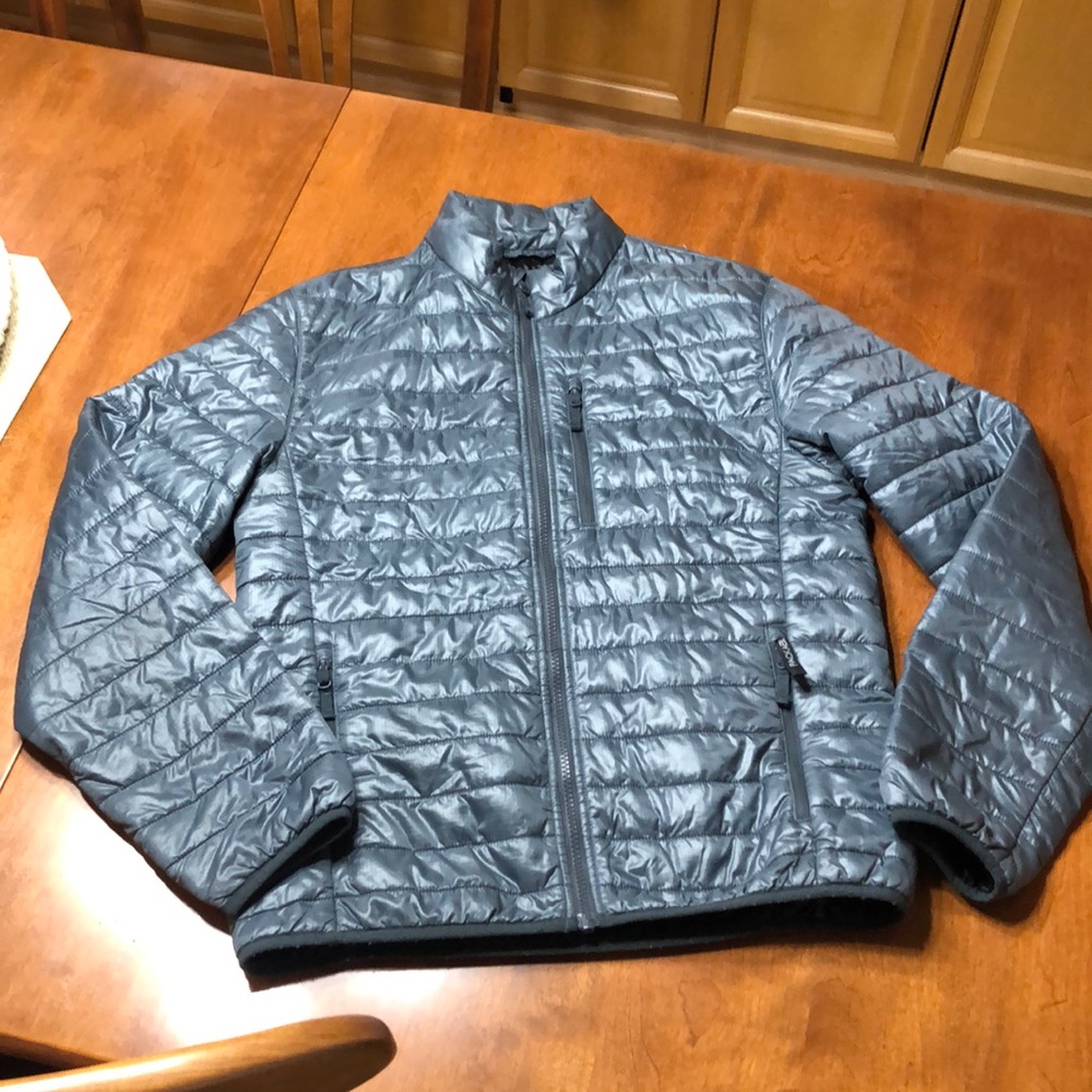 J. Crew Gray quilted packable jacket